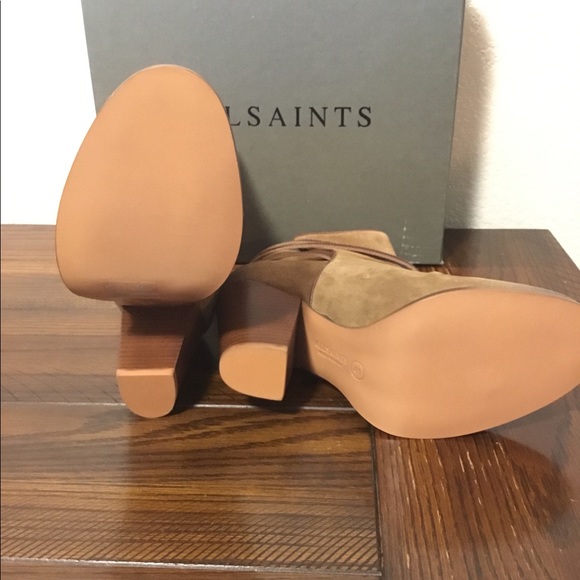 All Saints Straps Eliko Leather Boots Size 41 US/10 NIBox - Picture 3 of 8
